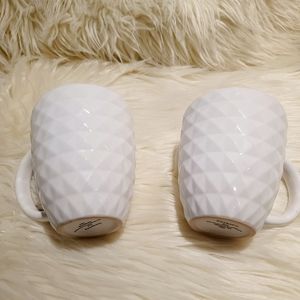 Two Coffee Mugs by Coventry Style "Stud" - White